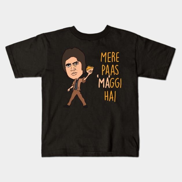 Mere Paas Maggi Hai Funny Mere Paas Maa Hai Kids T-Shirt by JammyPants